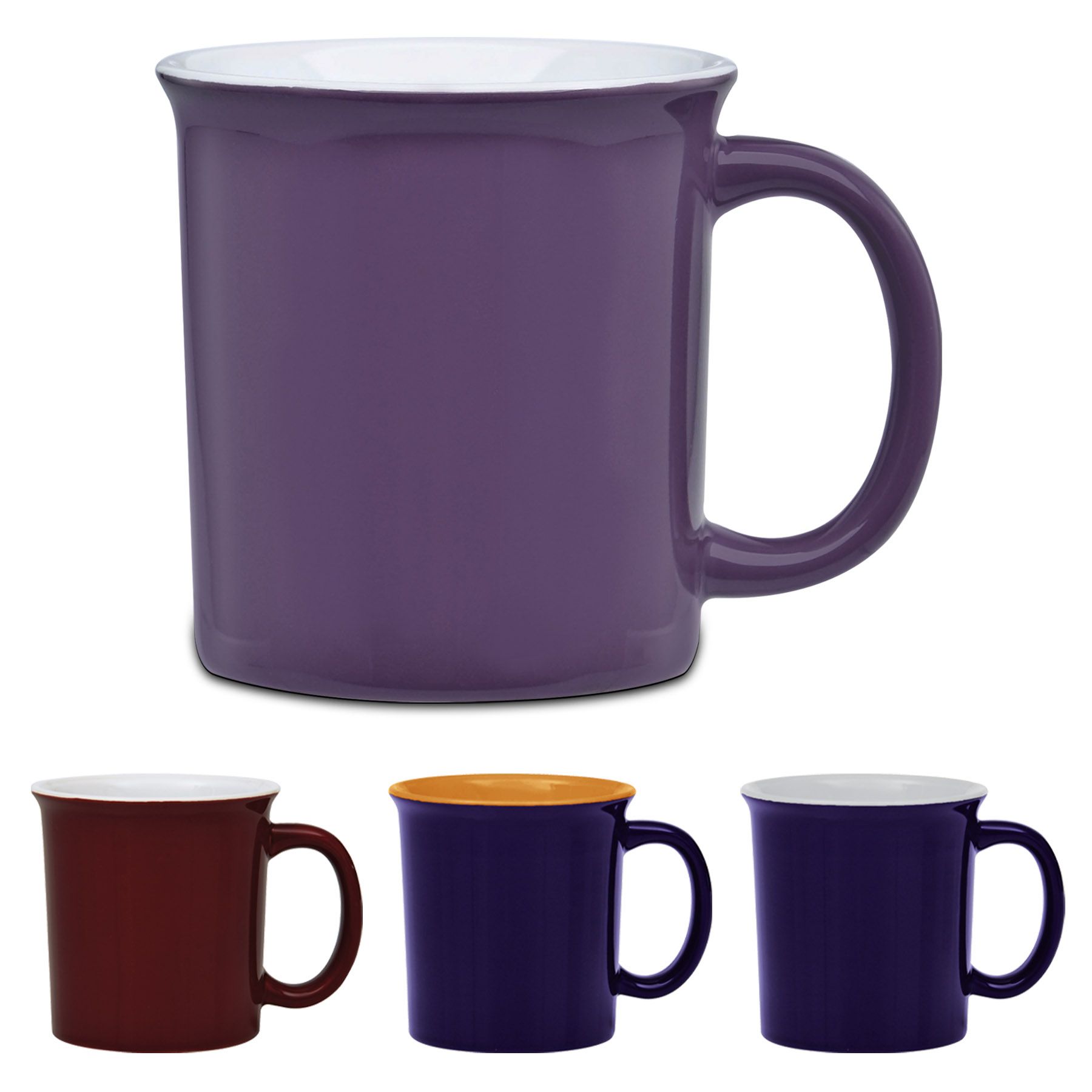 The University 14oz Ceramic Mug - Multi-Color - Screenprinted